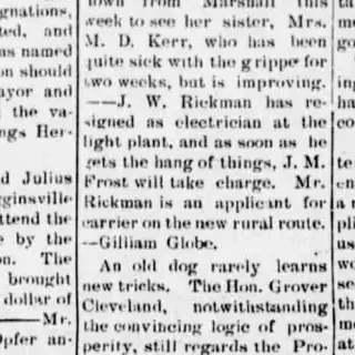 other Newspaper clipping from Mar 29, 1907 5770820