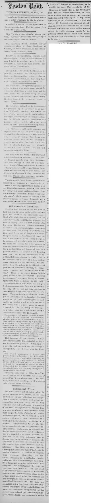 other Newspaper clipping from Jun 5, 1884 5770941