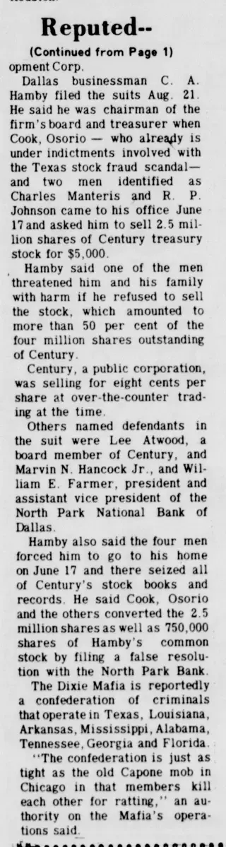 other Newspaper clipping from Aug 30, 1972 5771163