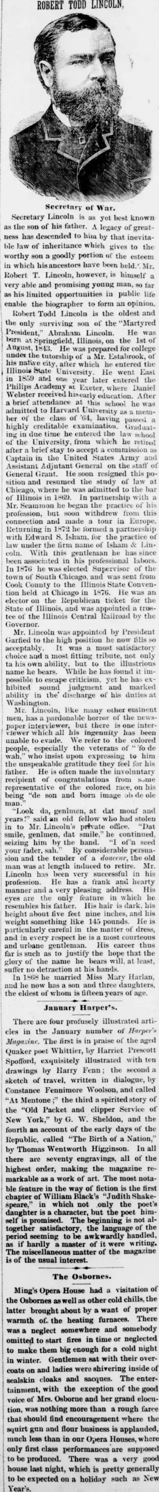 other Newspaper clipping from Jan 3, 1884 5771255