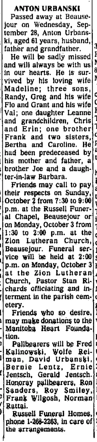 other Newspaper clipping from Oct 1, 1983 5771263