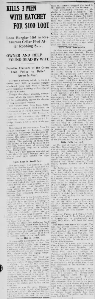 Crime Newspaper clipping from Apr 6, 1915 5771320