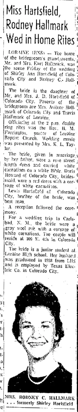 Marriage Newspaper clipping from Nov 15, 1960 5771478