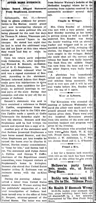 other Newspaper clipping from Oct 21, 1926 5771503