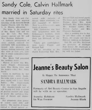 Marriage Newspaper clipping from Aug 19, 1971 5771553