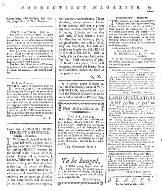 other Newspaper clipping from May 3, 1787 5771772