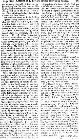 other Newspaper clipping from Aug 1, 1790 5771801
