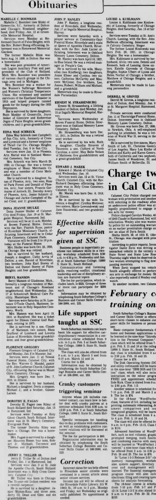 other Newspaper clipping from Jan 21, 1990 5771867