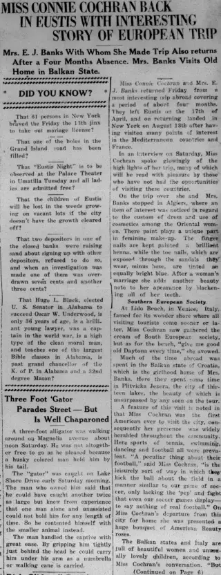 other Newspaper clipping from Aug 15, 1926 5772182