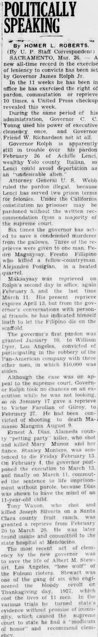 other Newspaper clipping from Mar 26, 1931 5772333