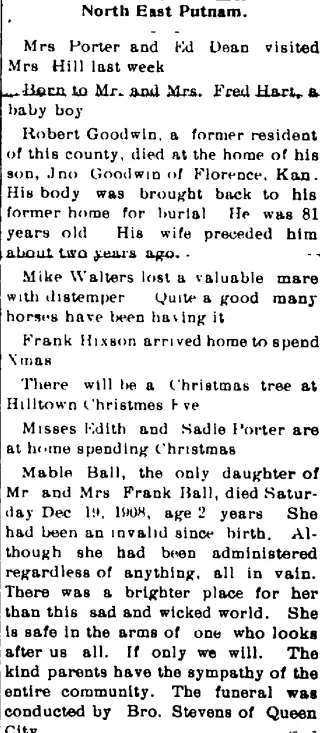 other Newspaper clipping from Dec 23, 1908 5772491