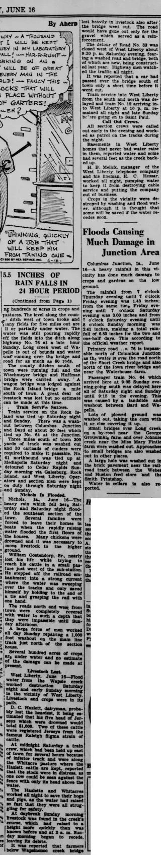 other Newspaper clipping from Jun 16, 1930 5772971