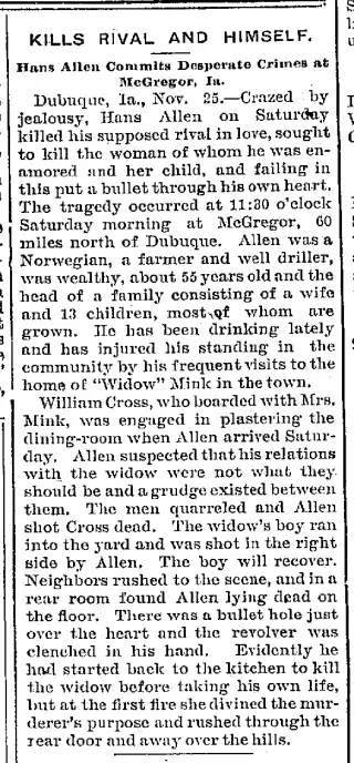 other Newspaper clipping from Nov 25, 1895 5772988