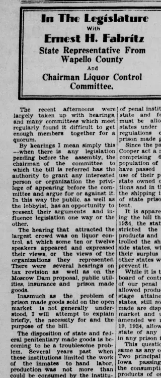 other Newspaper clipping from Nov 27, 1933 5772996
