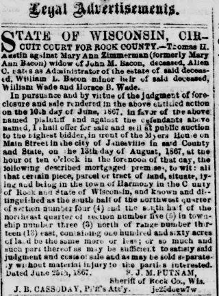 other Newspaper clipping from Aug 13, 1867 5773392