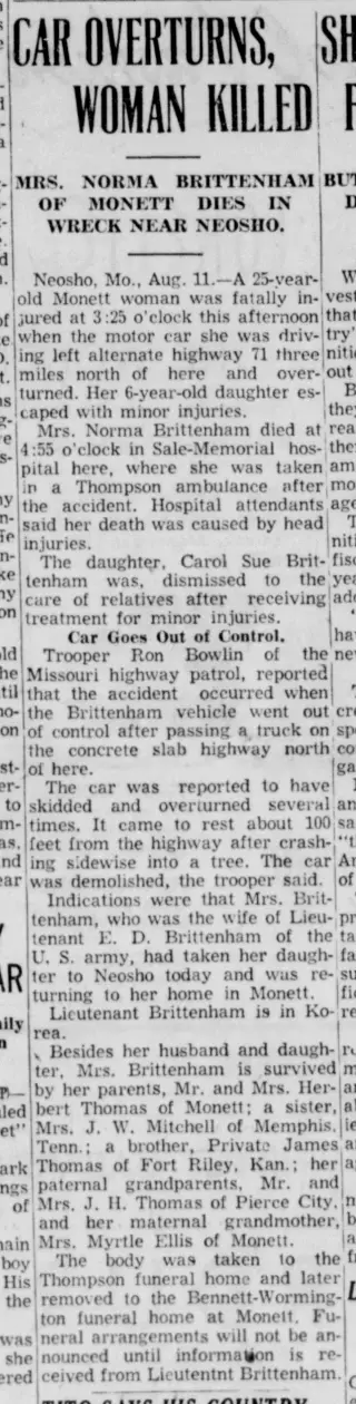 other Newspaper clipping from Aug 12, 1953 5773763