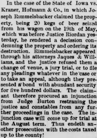 other Newspaper clipping from May 28, 1885 5774497