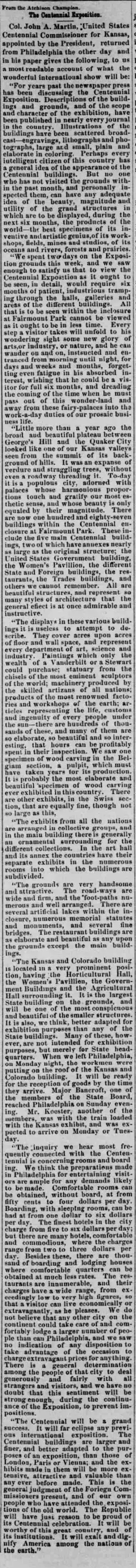 other Newspaper clipping from May 11, 1876 5774833