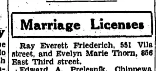 Marriage Newspaper clipping from Aug 24, 1935 5774948
