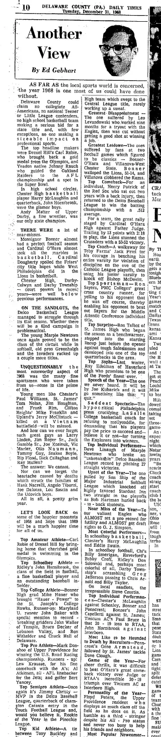 other Newspaper clipping from Dec 31, 1968 5775020