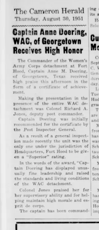 other Newspaper clipping from Aug 30, 1951 5775331