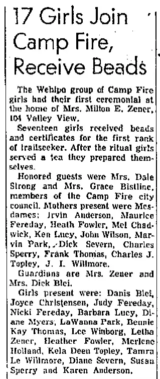 other Newspaper clipping from May 2, 1954 5775414