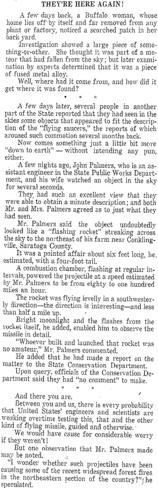 other Newspaper clipping from Nov 3, 1947 5775510