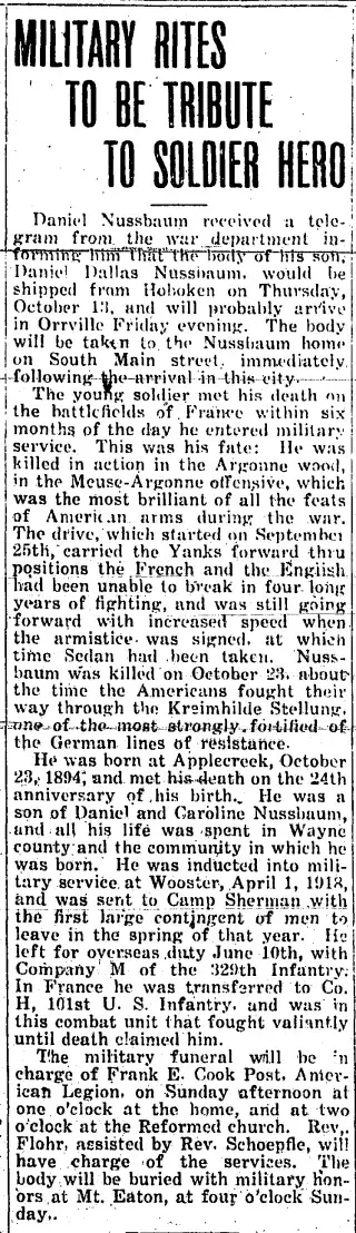 other Newspaper clipping from Oct 14, 1921 5775536