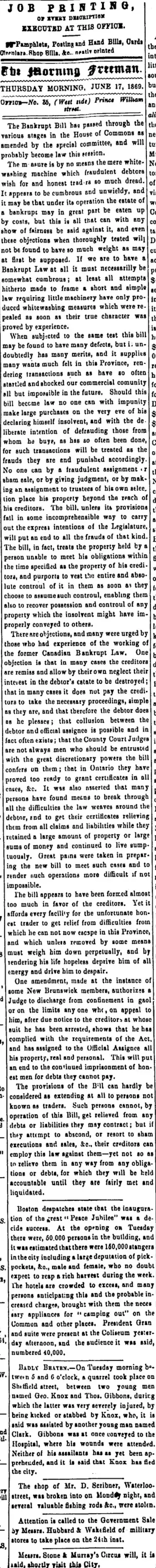 other Newspaper clipping from Jun 17, 1869 5775622