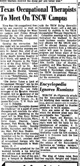 other Newspaper clipping from Apr 13, 1952 5775643