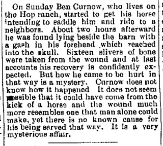General news Newspaper clipping from Nov 30, 1891 5775653