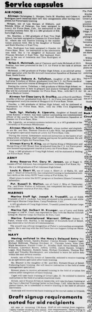 Military Newspaper clipping from Jul 25, 1983 5775665