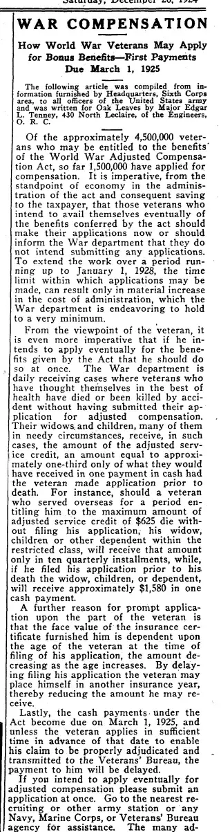 other Newspaper clipping from Dec 20, 1924 5775965