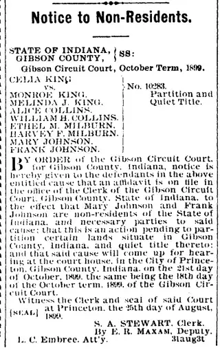other Newspaper clipping from Aug 31, 1899 5775980