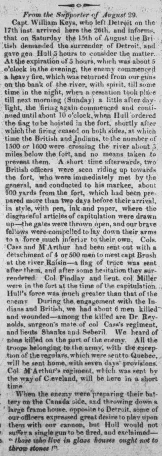 other Newspaper clipping from Sep 1, 1812 5776088