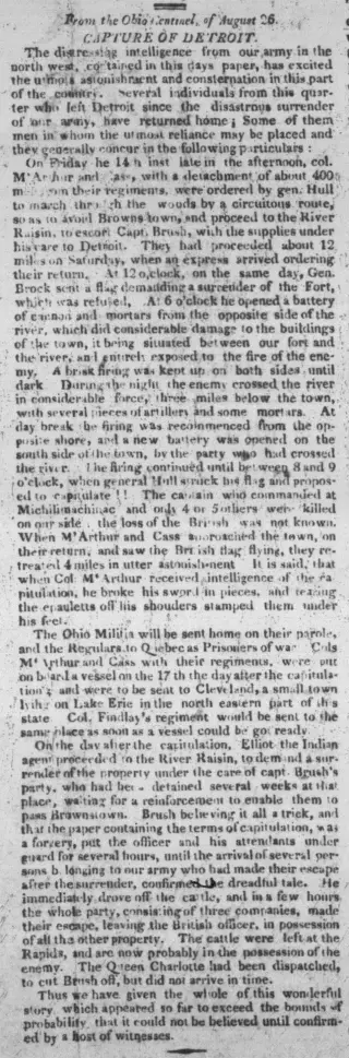 other Newspaper clipping from Sep 1, 1812 5776112