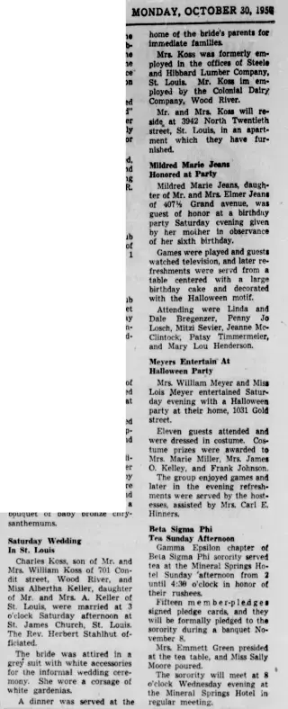 other Newspaper clipping from Oct 30, 1950 5776399