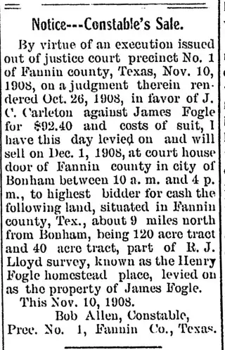 other Newspaper clipping from Nov 10, 1908 5776457