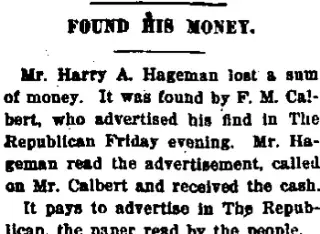other Newspaper clipping from Sep 2, 1915 5776506