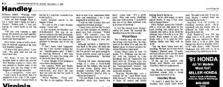 other Newspaper clipping from Nov 11, 1991 5776545