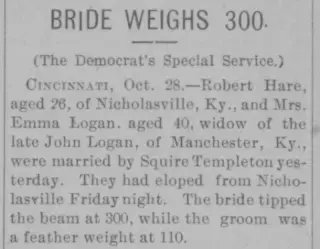 Marriage Newspaper clipping from Oct 29, 1900 5776558