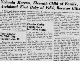 Birth Newspaper clipping from Jan 7, 1954 5776628