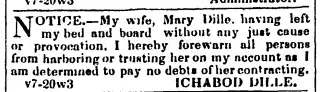 Marriage Newspaper clipping from Nov 9, 1854 5776826