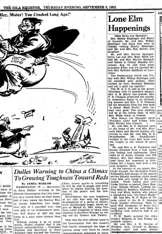 other Newspaper clipping from Sep 3, 1953 5776996