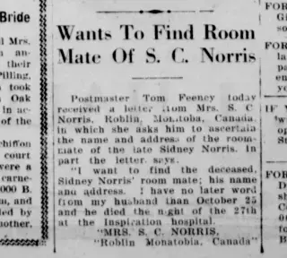 other Newspaper clipping from Nov 28, 1919 5777274