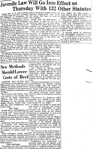 other Newspaper clipping from May 13, 1957 5777296