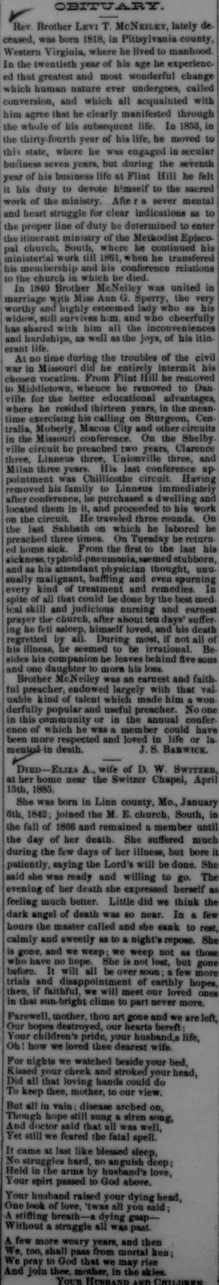 other Newspaper clipping from May 7, 1885 5777731
