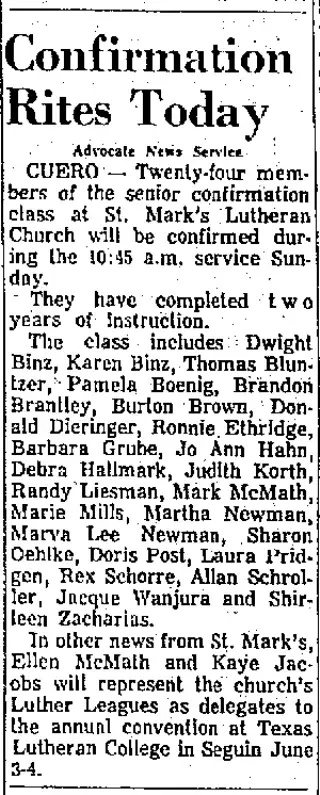 other Newspaper clipping from May 29, 1966 5777803