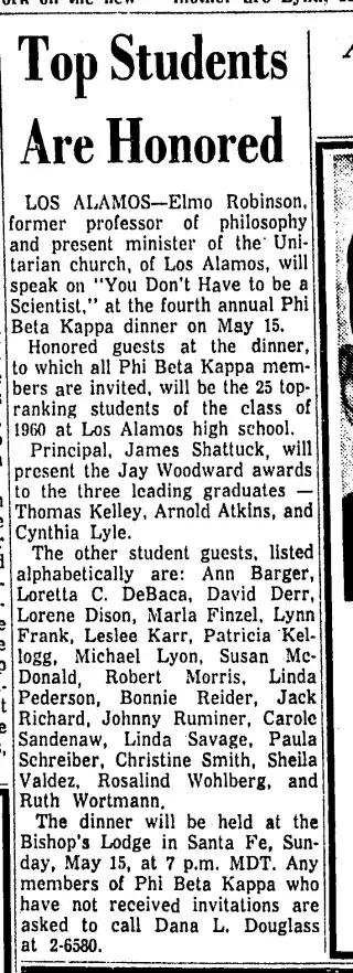 other Newspaper clipping from May 8, 1960 5777967