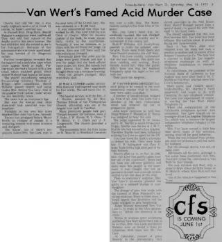 other Newspaper clipping from May 14, 1977 5778150